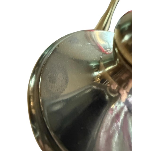 Restored Chippendale Style Vintage Brass Andirons- A Pair For Sale - Image 6 of 9