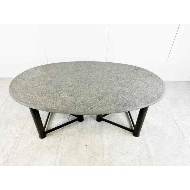 Oval Dining Table in the Manner of Jan Vlug, 1970s For Sale - Image 6 of 11