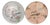 Large Earthenware and Enamel Pie Dishes from Longwy, 1920, Set of 2 For Sale