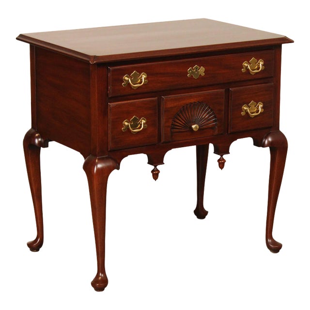 Henkel Harris Queen Anne Style Mahogany Lowboy For Sale