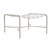 Brown Jordan Kantan Aluminum Suncloth Ottoman, Dove frame with White fabric For Sale - Image 12 of 12
