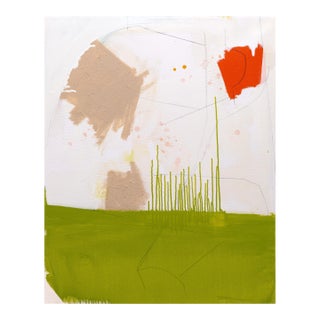 Contemporary Abstract Oil and Graphite on Canvas "Calm" by Xanda McCagg For Sale