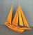 Wooden Nautical Sailboat Masted Ship Model For Sale - Image 4 of 12