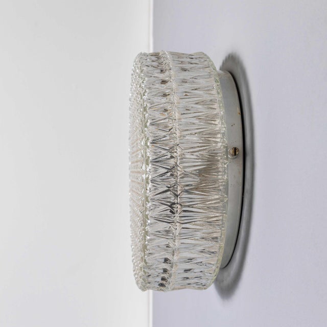 Czech Clear Diamond Wall Lamp, 1950s For Sale - Image 10 of 11