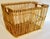 Large Mid Century Chinoiserie Natural Bamboo Basket For Sale - Image 9 of 12