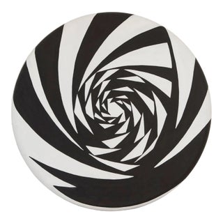 Rotating Round Black & White OriginalPainting For Sale