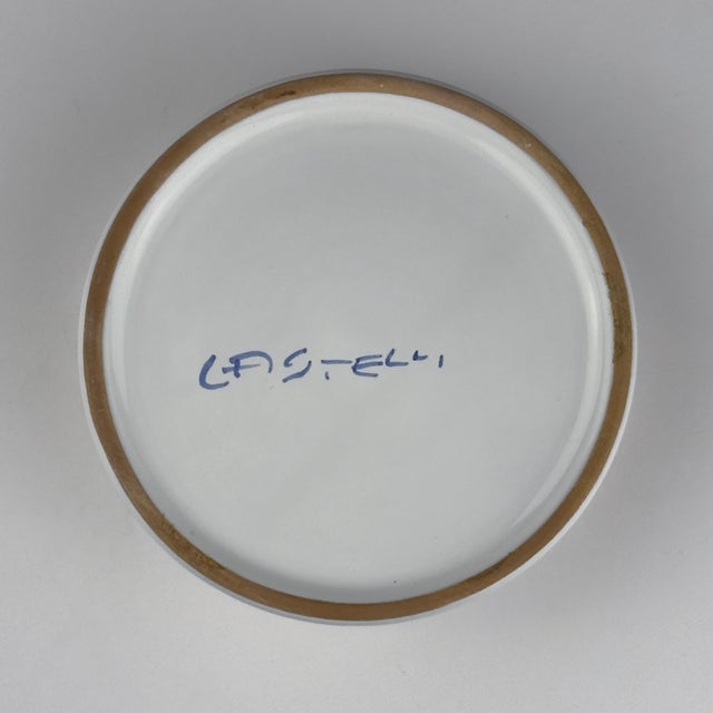 Vintage Hand Painted Round Trinket Box by Manufacture Di Stefano, Italy, 1990s For Sale - Image 14 of 16