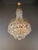 Art Deco Antique Chandelier With Musical Motif Empire Historicism Style Brass Gold For Sale - Image 3 of 6