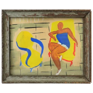 Modern Figurative Painting, Framed, Circa Early 20th Century