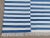Handmade Cotton Striped Rug, Up Down Stripe Blue and White - 12'x12' For Sale - Image 10 of 10