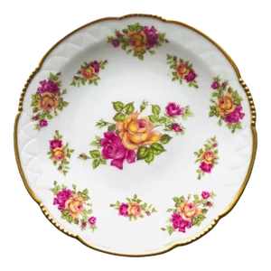 Vintage Mitterteich Bavaria China Rose Pattern Plate