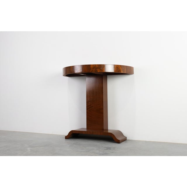 Art Deco Console Table in Walnut Veneer, 1920s For Sale - Image 9 of 12