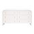 Matthew Izzo Home Valentina Fluted Glossy White Lacquer Waterfall Edge Six Drawer Chest With Polished Brass Knobs For Sale In New York - Image 6 of 6