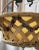 Vintage 1920s Floral Basket Chandelier With Caramel Slag Glass For Sale - Image 4 of 8
