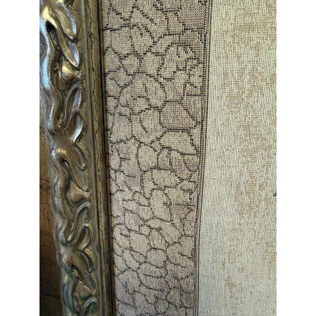 Wood Vintage Framed Botanical Amaryllis Needlepoint- Decorative Arts, Inc. For Sale - Image 7 of 10