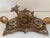 Metal Atypical Writing Desk Set with Double Inkwells in Patinated Gilt Metal, 1890s-1910s For Sale - Image 7 of 16