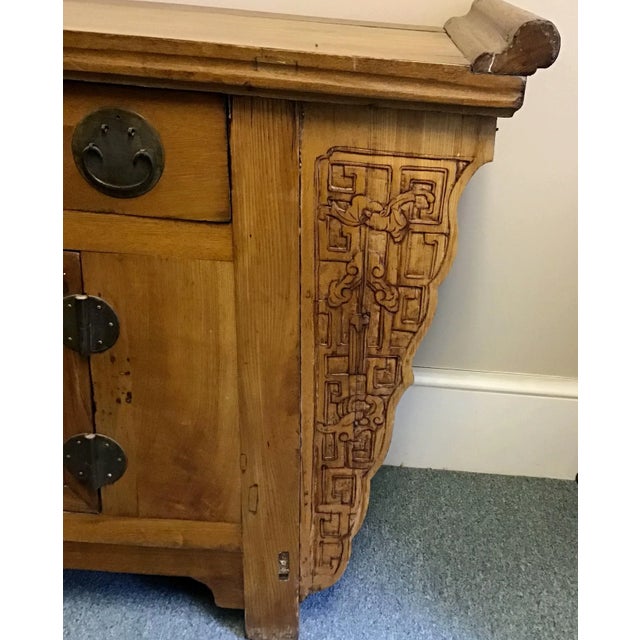 Brown Antique Chinese Altar Cabinet For Sale - Image 8 of 12