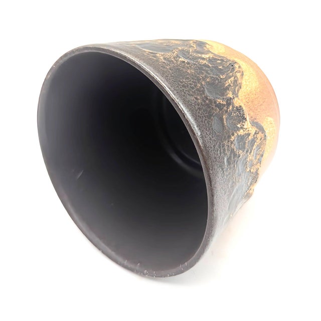 Scheurich Keramik Mid Century Sheurich Keramik #806-14 Fat Lava Planter or Cachepot For Sale - Image 4 of 11