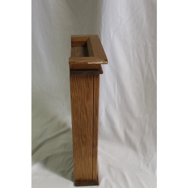 1950s Modern Oak or Walnut Clock For Sale - Image 4 of 9