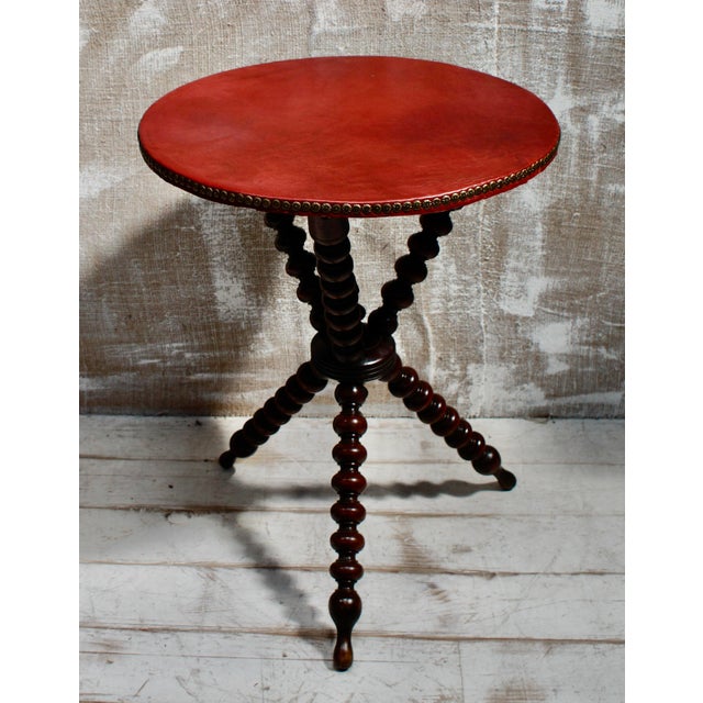 Victorian Bobbin Turned Beech Gypsy Table, 1880 For Sale - Image 6 of 9