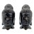 A Pair of Chinese Bronze Buddha Heads For Sale