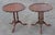 Imperial Furniture, Grand Rapids Mid 20th Century Pair Imperial Furniture George III Style Mahogany Pie Crust Tables, Refinished For Sale - Image 4 of 12