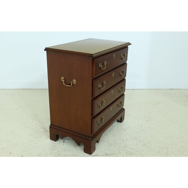 1980s White Furniture Co 4 Drawer Mahogany Bachelor Chest Nightstand Chairish