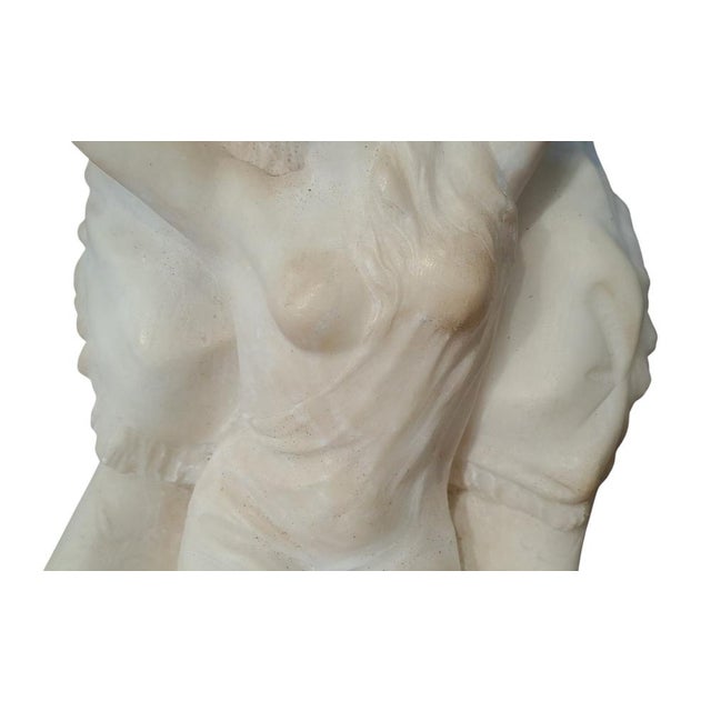Giuseppe Gambogi, Female Figure on an Armchair, 1900s, Alabaster For Sale - Image 9 of 10
