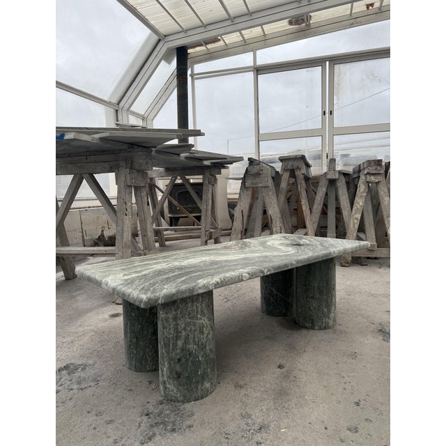 Green Marble Rectangle Coffee Table by My Habitat Design For Sale - Image 4 of 8