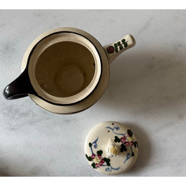 Vintage Japanese Hand Painted Teapot For Sale - Image 9 of 11