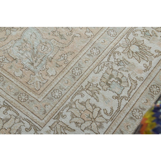 1970s Vintage Persian Handknotted Wool Orange Oversize Area Rug For Sale - Image 9 of 11