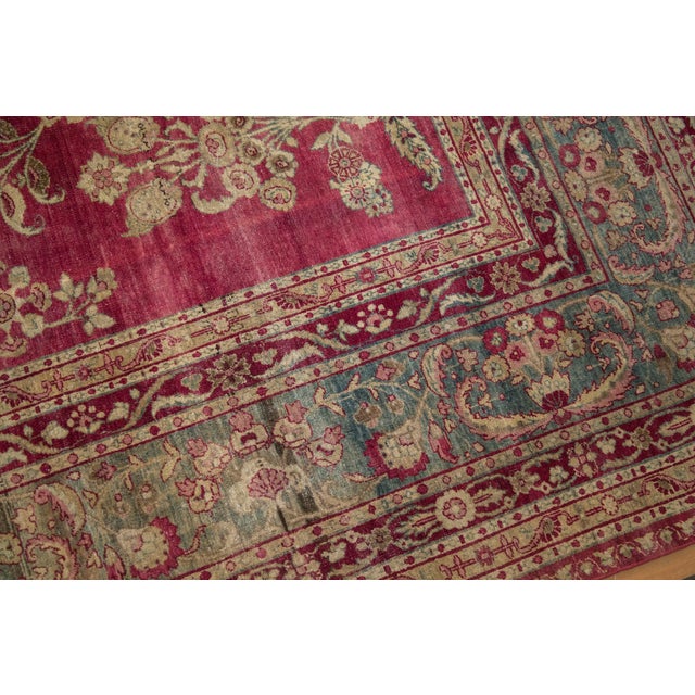Antique Distressed Yezd Carpet - 8'8" X 11'3" For Sale - Image 12 of 12