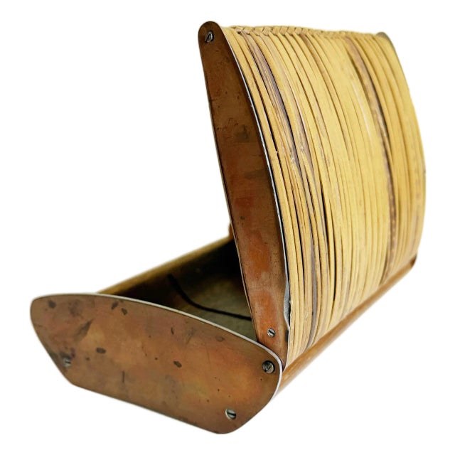 Carl Aubock Cane Cigarette Box, Model #3656, 1950s, Austria For Sale