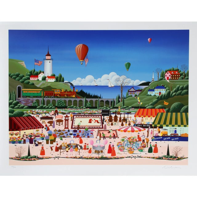 Nicky Watanabe Serigraph - Jackson Square For Sale