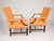 Frames circa 1830 - with later leather upholstery. Note: Leather is imported from Germany, high quality soft leather. A...