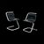 Vintage Chrome Tubular Chairs by Luigi Bardini, 1970s, Set of 2 For Sale - Image 9 of 9