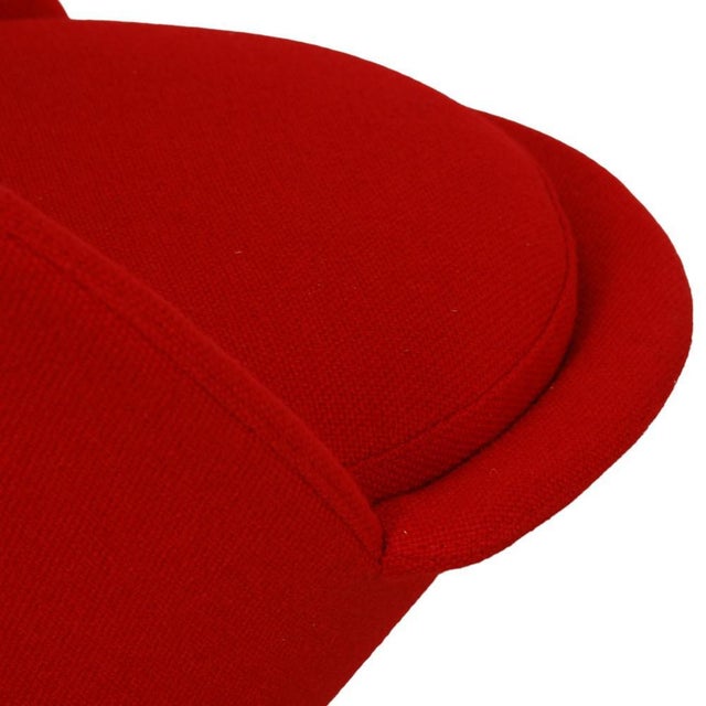 Red Cone Chair in Red Hallingdal Fabric by Verner Panton, 1990s For Sale - Image 8 of 9