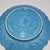 Bordallo Pinheiro Vintage Portugal Majolica Bordallo Pinheiro Basketweave Blue Plate For Sale - Image 4 of 4