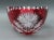 Late 20th Century Late 20th Century Bohemian Czech Ruby Red Sawtooth Rim Cut to Clear Crystal Centerpiece Bowl For Sale - Image 5 of 9