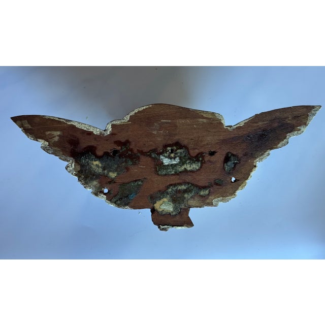 Mid 20th Century Angel Head Hand Carved Wall Plaque For Sale - Image 5 of 12