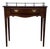 Late 20th Century L. Hitchcock Federal Style Wood Console Table With Brass Gallery and Single Drawer For Sale