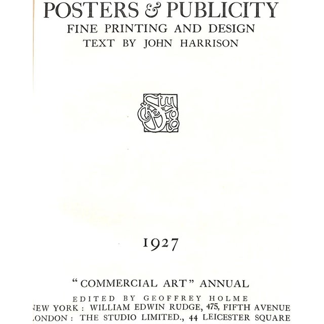 HARRISON, John; HOLME, Geoffrey [161] pp. Commercial Art Manual 1927 11 3/4" x 8 1/2" *front panel of dust wrapper present...