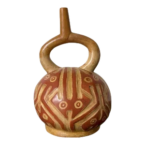Pre-Columbian Stirrup Vessel from Moche Culture