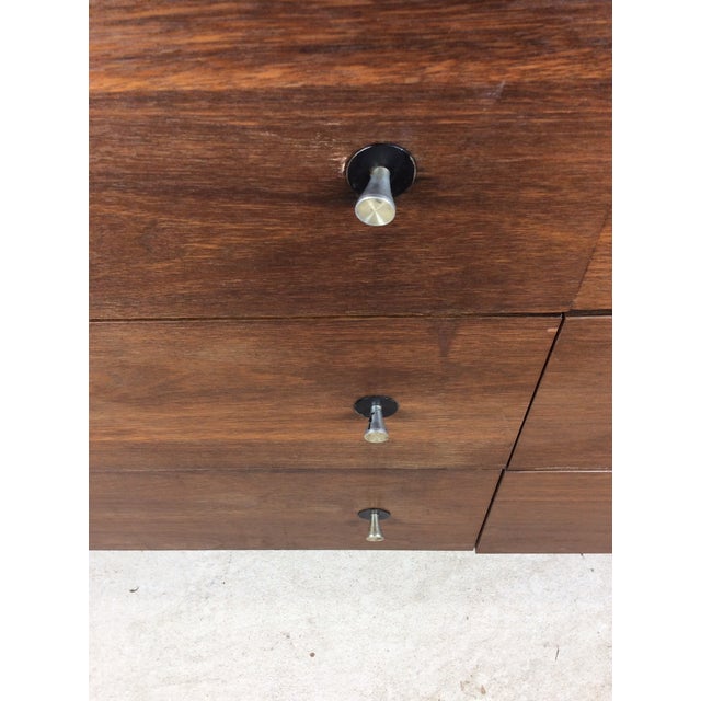 Mid Century Modern Six Drawer Dresser With Chrome Hardware by Stanley For Sale - Image 13 of 16