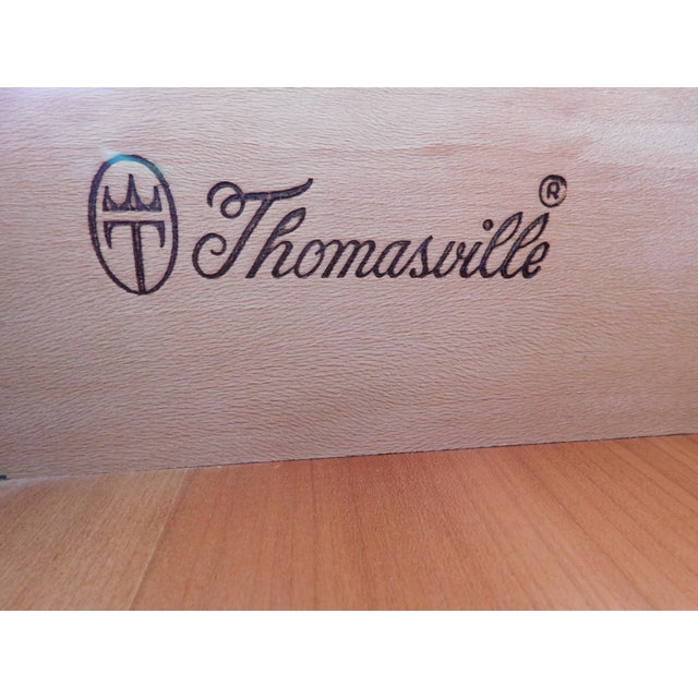 Late 20th Century Thomasville Cherry Collection Chest on Chest 41.5"w For Sale - Image 14 of 14