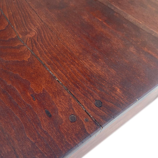 Wood Mid 1800s Federal Style, New-York-Leg Nightstand With Two Drawers For Sale - Image 7 of 7