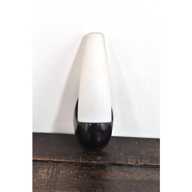 Brown Vintage Bakelite Wall Light in Milk Glass from Bo-Niko, 1960s For Sale - Image 8 of 11
