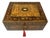 Antique Vintage English Burl Walnut Wooden Marquetry Victorian Jewelry Box 19Ct For Sale
