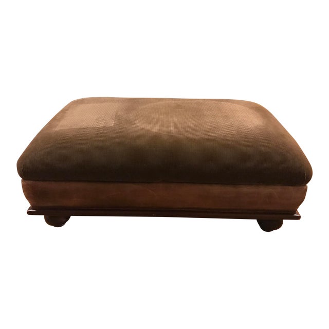 Ralph Lauren Olive Ottoman Chairish