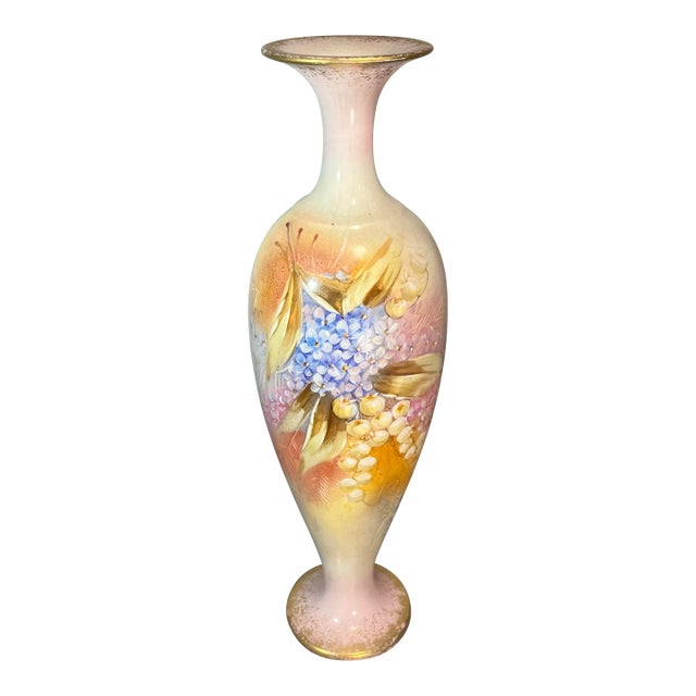 Late 20th Century Imperial Bonn Hand Painted Porcelain Vase For Sale